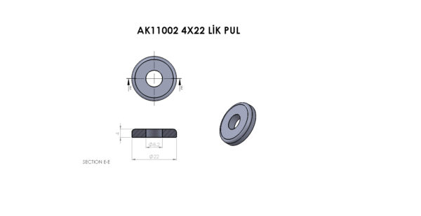 AK11002 Plastik Pul - Görsel 2