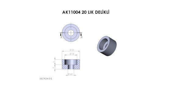 AK11004 20’lik Delikli Plastik - Görsel 2