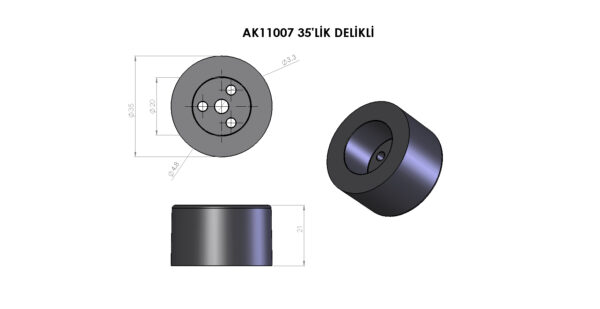 AK11007 Plastik Pul - Görsel 6