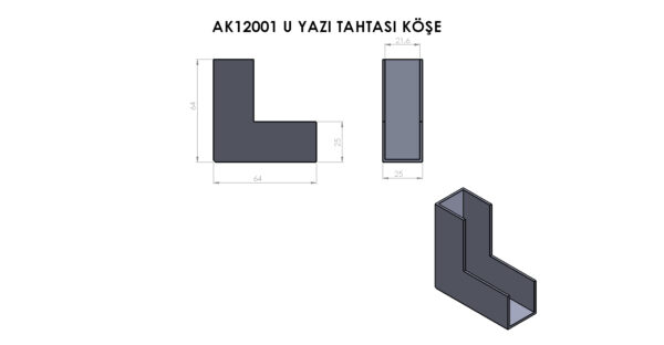 AK12001 Plastik Köşe - Görsel 2
