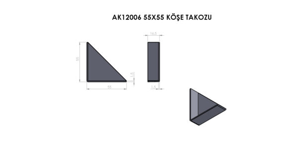 AK12006 Köşe Takozu - Görsel 3