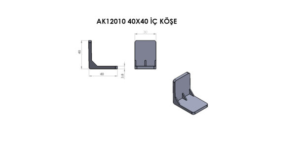 AK12010 Plastik köşe - Görsel 2