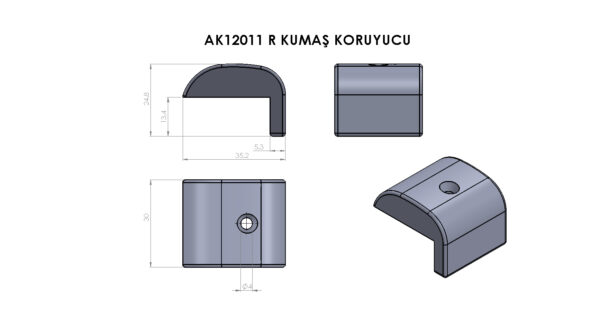 AK12011 R Kumaş Koruyucu - Görsel 2