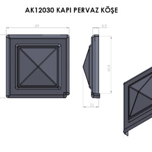 AK12030 Kapı Pervaz Köşe