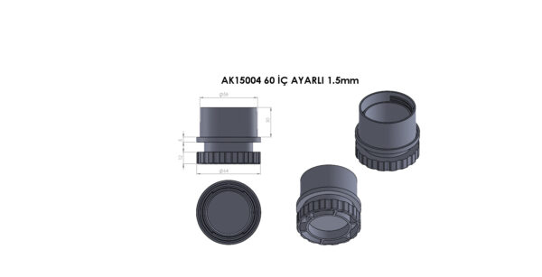 AK15004 60 İç Ayarlı 1,5 mm