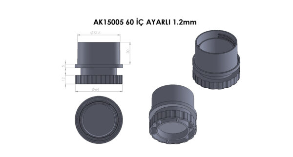 AK15005 60 İç Ayarlı 1,2 mm - Görsel 3