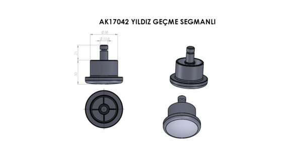 AK17042 Yıldız Geçme Sağmanlı - Görsel 2