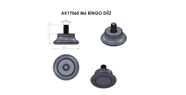 AK17060 M6 Bingo Düz - Görsel 2