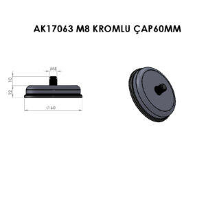 AK17063 M8 Kromlu Q60 mm