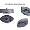 AK19021 Plastik Elips Ayarlı Ayak - Görsel 3