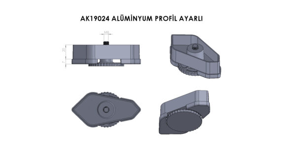 AK19024 Alüminyum Profil Ayarlı - Görsel 5