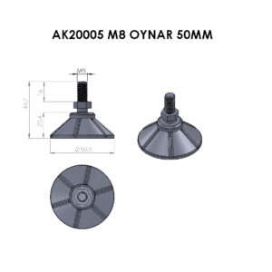 AK20005 M-8 Oynar Ø50 mm