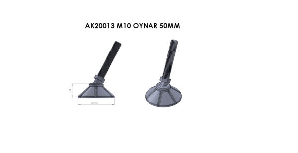 AK20013 M10 Oynar Ø50 mm
