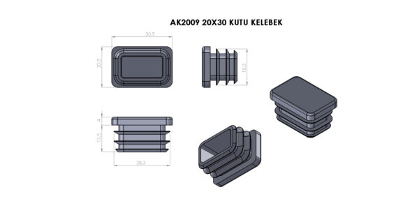 AK2009 20*30 Kutu Kelebek - Görsel 4