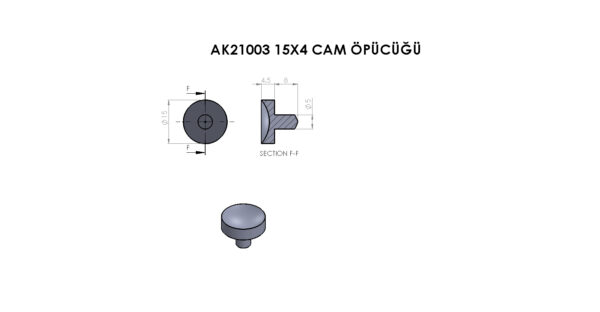 AK21003 15’Lik Pvc Cam Öpücüğü - Görsel 2