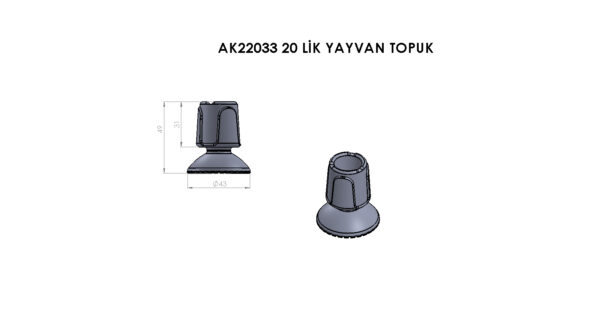AK22033 20’Lik Topuk Yayvan - Görsel 3