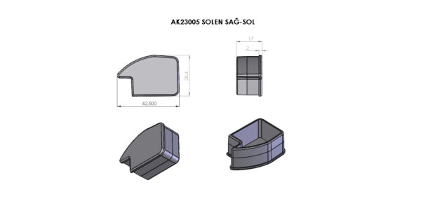 AK23005 Solen Sağ-Sol