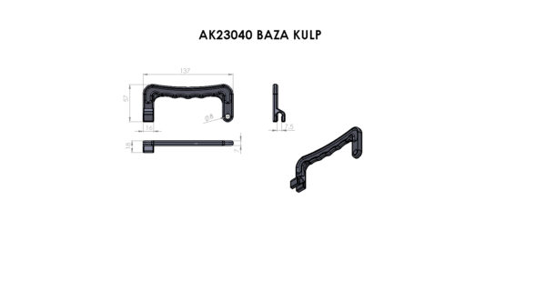 AK23040 Baza Kulp - Görsel 2