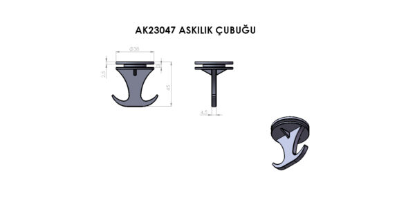 AK23047 Askılık - Görsel 2