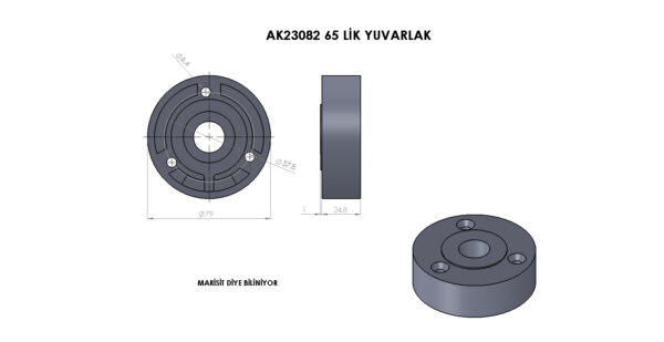 AK23082 Yuvarlak plastik - Görsel 2