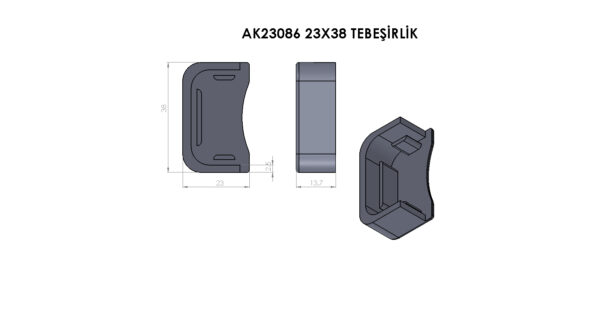 AK23086 Plastik Tebeşirlik - Görsel 2