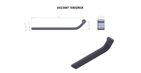 AK23087 Plastik Tebeşirlik - Görsel 2