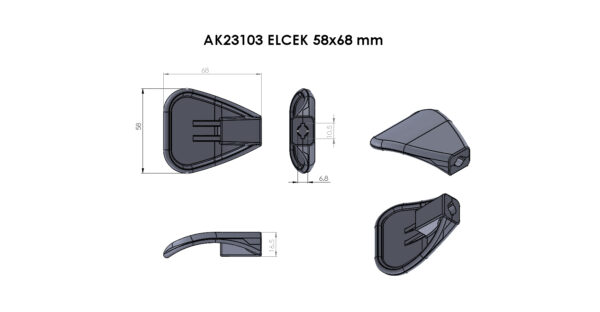 AK23103 Plastik Elcek - Görsel 2