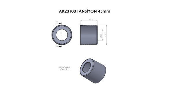 AK23108 Plastik Ayar Vidası - Görsel 2