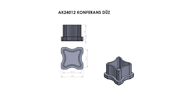 AK24012 Konferans Düz - Görsel 3