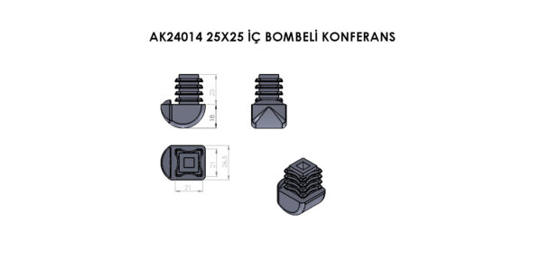 AK24014 Plastik İç Bombeli Konferans - Görsel 5