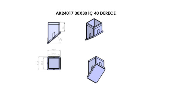 AK24017 İç 40 Derece Kısa - Görsel 3