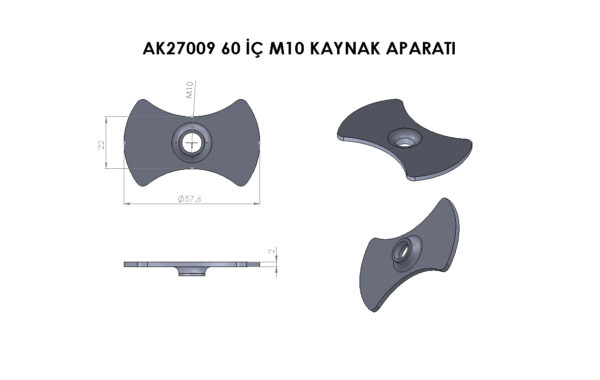 AK27009 Metal İç Kaynak Aparatı - Görsel 3