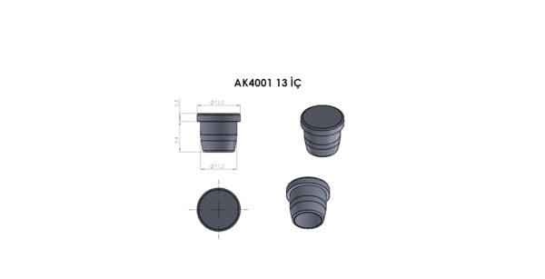 AK4001 Yuvarlak İç Plastik - Görsel 2