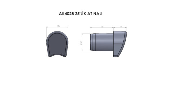 AK4028-25’LİK AT NALI - Görsel 2