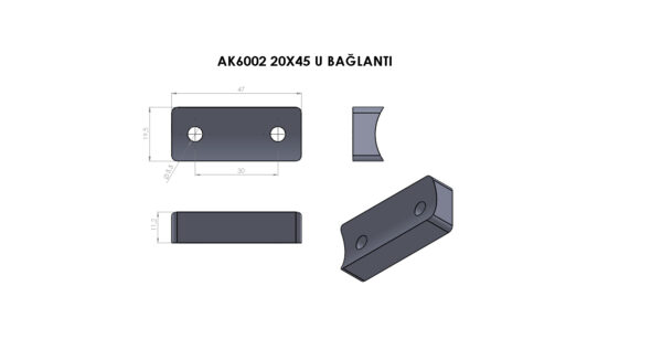 AK6002-U BAĞLANTI APARATI - Görsel 2