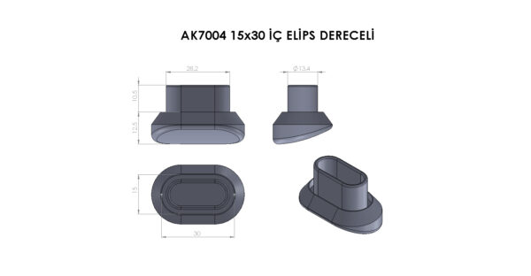 AK7004-PLASTİK ELİPS İÇ DERECELİ - Görsel 3