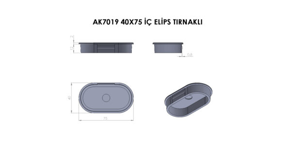 AK7019 Elips Tırnaklı - Görsel 2