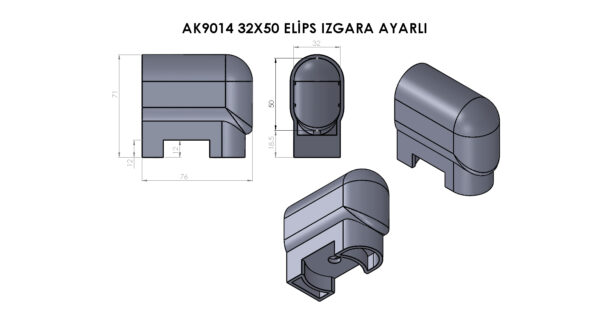 AK9014 32×50 Elips Izgara Ayarlı - Görsel 3