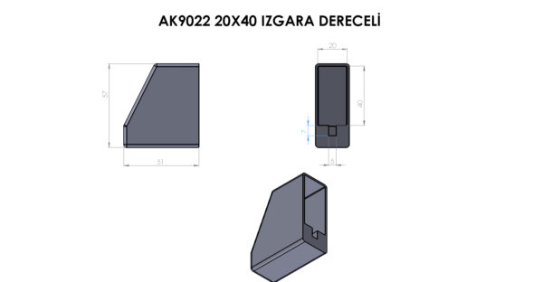 AK9022 20×40 Yan Izgara Dereceli - Görsel 2