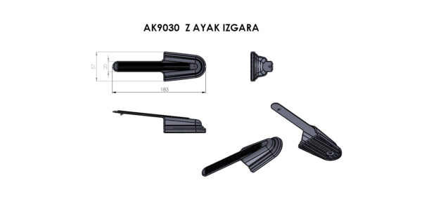 AK9030 Z Ayak Izgara